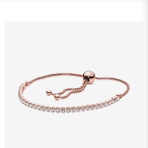 Pandora Sparkling Slider Rose Gold tennis bracelet